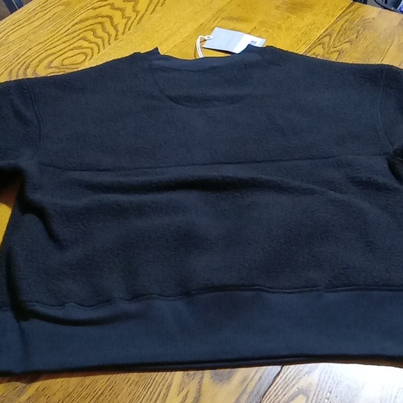 Everlane Womens SMALL Sweatshirt Top New BLACK Pull Over - Picture 4 of 9
